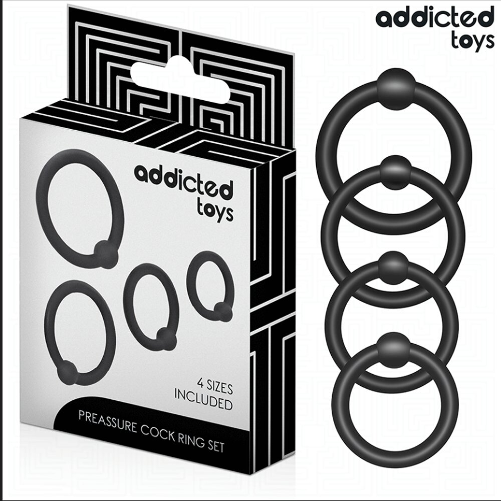 Pressure Cock Ring Set (4 Pieces) Addicted Toys DreamLove
