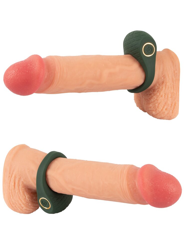 Luxurious Vibrating Silicone Cock Ring Emerald Love Orion
