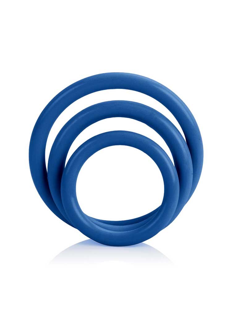 Tri-Rings Set of 3 Blue by CalExotics