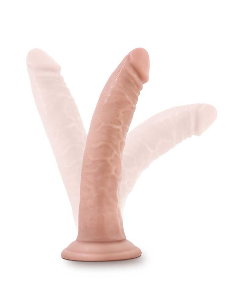 19.0cm Dr Skin Realistic Dildo with Suction Cup Vanilla Blush Novelties