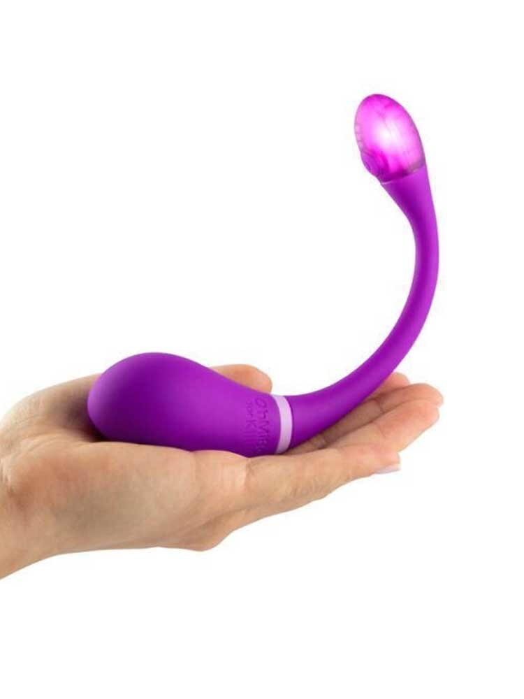 18.5cm Esca 2 App Controlled Bluetooth Vibrator Purple Kiiroo/OhMiBod