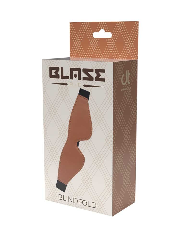 Elite Blaze Blindfold Cognac Vegan Leather Dream Toys