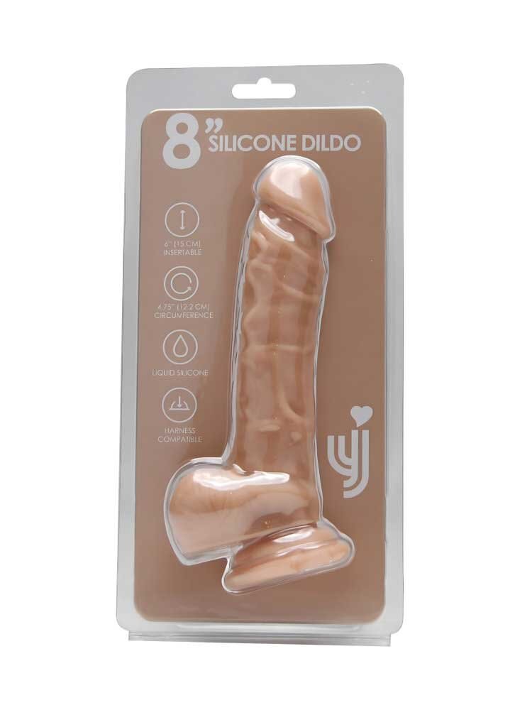 20.0cm Liquid Silicone Realistic Dildo Vanilla Loving Joy