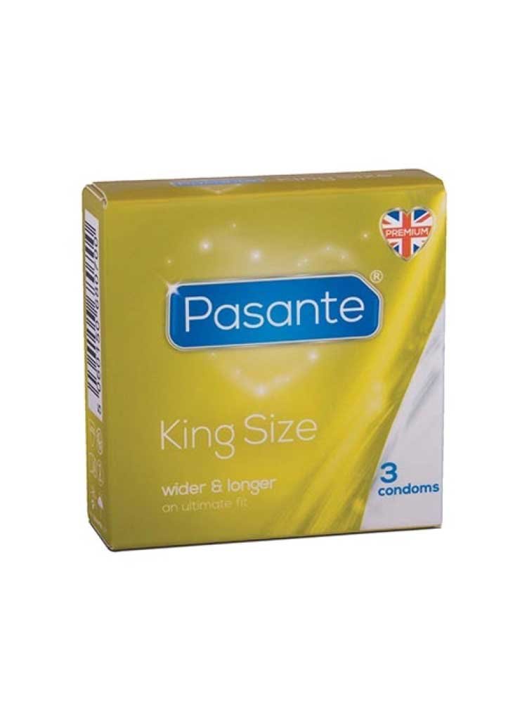 King Size Condoms 3 pack Pasante