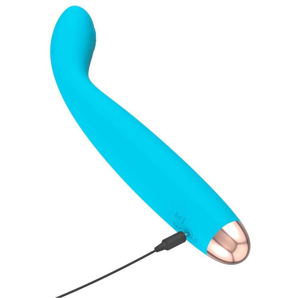 18.5cm Silk Touch Silicone Curved G-Spot Vibrator Cuties Orion
