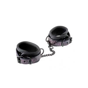 Blaze Luxury Fetish Ankle Cuffs Purple/Black by Dream Toys