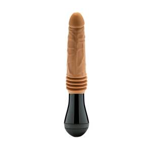 26.7cm Dr Knight Realistic Thrusting Vibrator Vanilla Dr Skin Blush Novelties