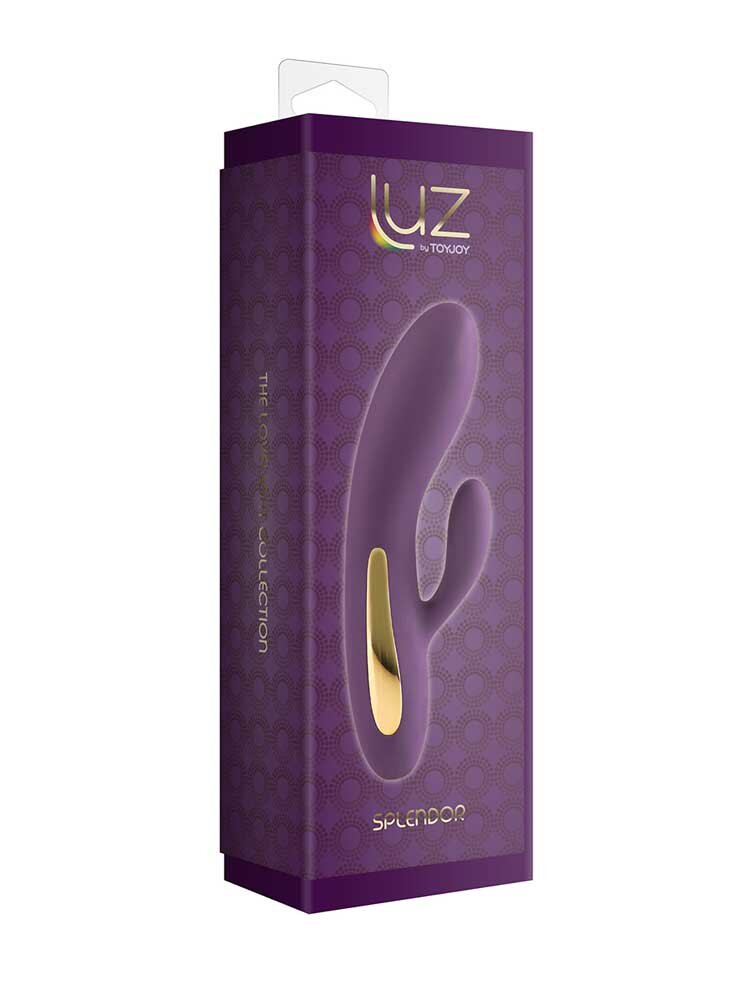 17cm Splendor Luz Rabbit Vibrator Purple by ToyJoy