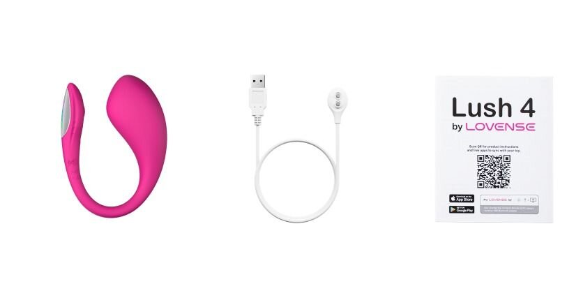 20.5cm Lush 4.0 Bluetooth Remote Controlled G-Spot Egg Vibrator by Lovense