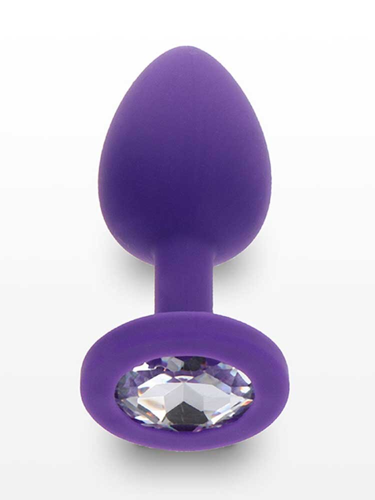 Diamond Booty Jewel Clear Small Purple by ToyJoy