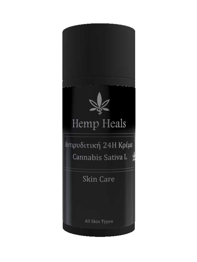 24ωρη Αντιρυτιδική Κρέμα Κάνναβης 50ml Hemp Heals