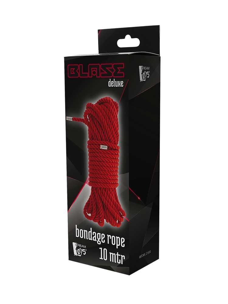 Blaze Deluxe Bondage Rope Red 10m Dream Toys