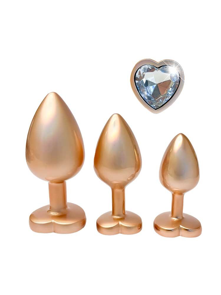 4.3cm ØMax Gleaming Love Trainer Kit Gold Heart Gem Dream Toys