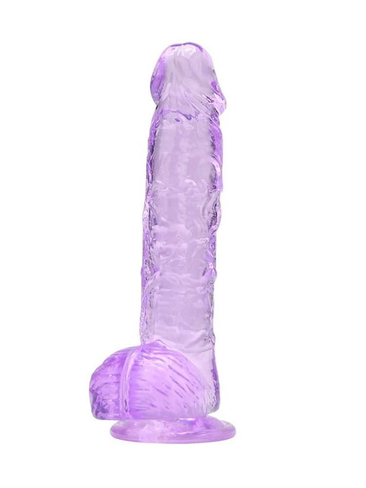 16.5cm Dildo with Balls Purple Loving Joy