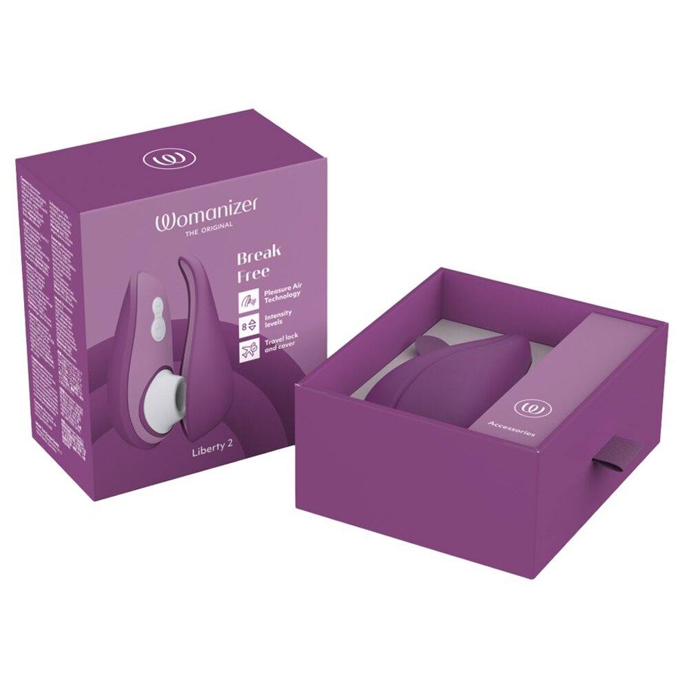 10.5cm Liberty 2 Clitoral Stimulator Purple by The Original Womanizer