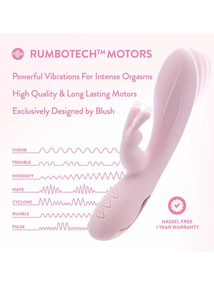 19.7cm Morgan Rabbit Pink Vibrator Blush Novelties