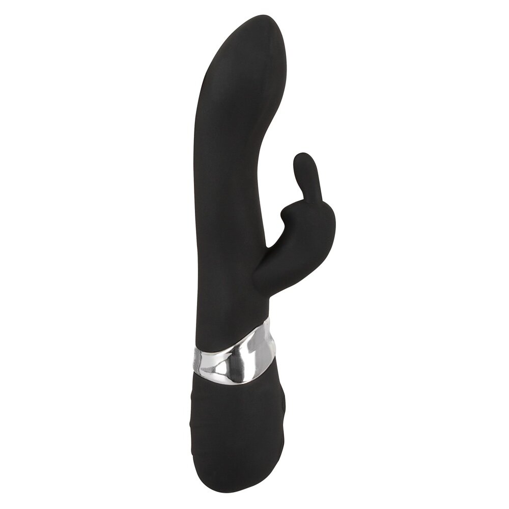21.0cm Classic 2 Motor Rabbit Vibrator Black Sweet Smile Orion