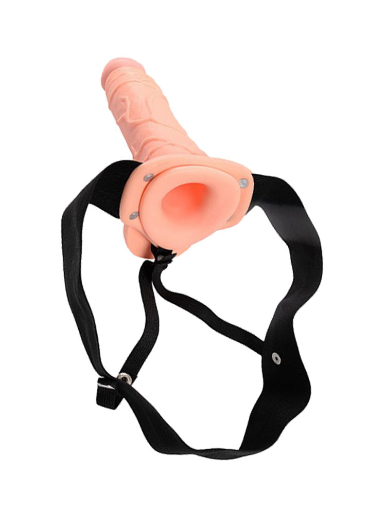Hollow Strap On Real Rapture Natural 20.50cm with Balls by Toyz4Lovers