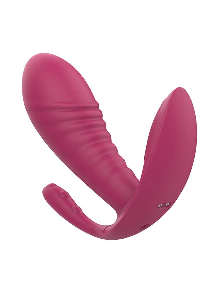 11.8cm Triple Pleasure G-Spot Vibe Remote Controlled Pink Dream Toys