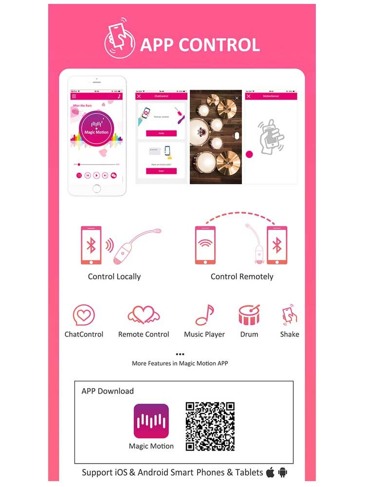 Vini App Controlled Love Egg Pink/Yellow Magic Motion