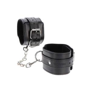 Ankle Cuffs Luxury Bondage Essentials Black by Taboom