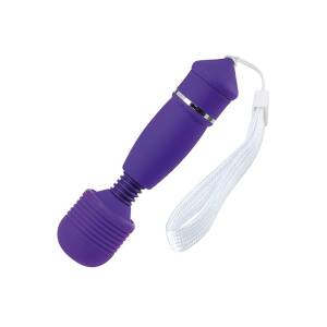 10.5cm Candy Pie Mini Wand Vibrator Purple Toyz4Lovers