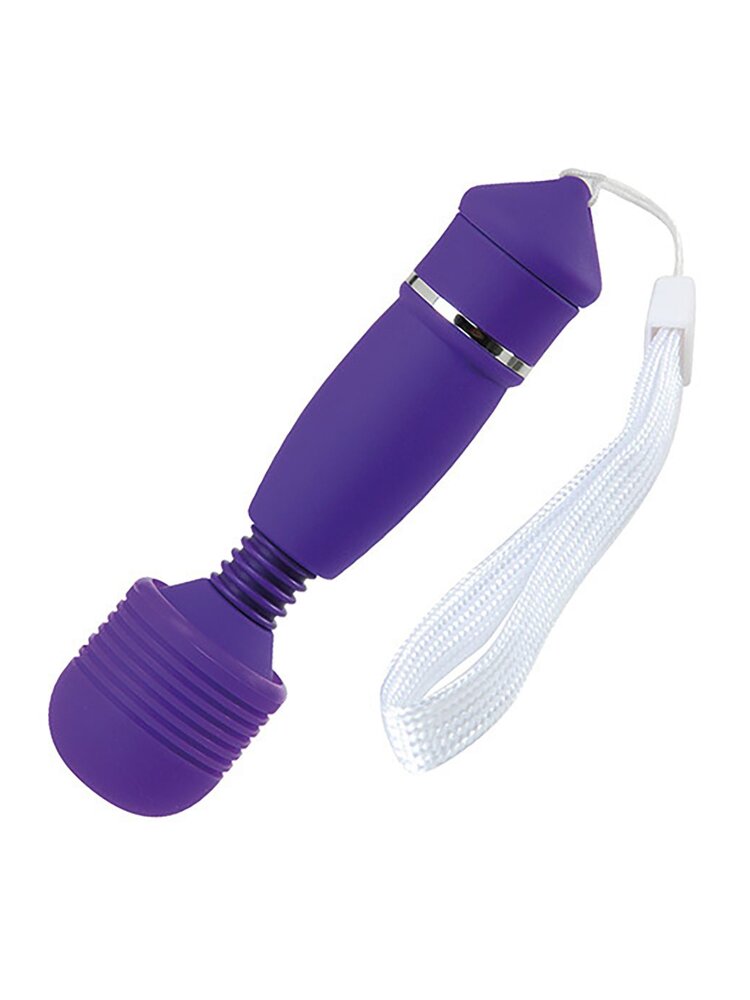 10.5cm Candy Pie Mini Wand Vibrator Purple Toyz4Lovers