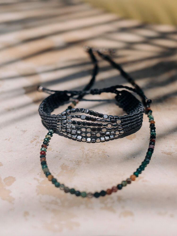 Indian Agate Necklace by Cherry Anthie