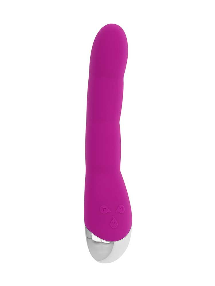 OhMama! G-Spot 6 Modes & 6 Speeds Ribbed Vibrator Purple by DreamLove