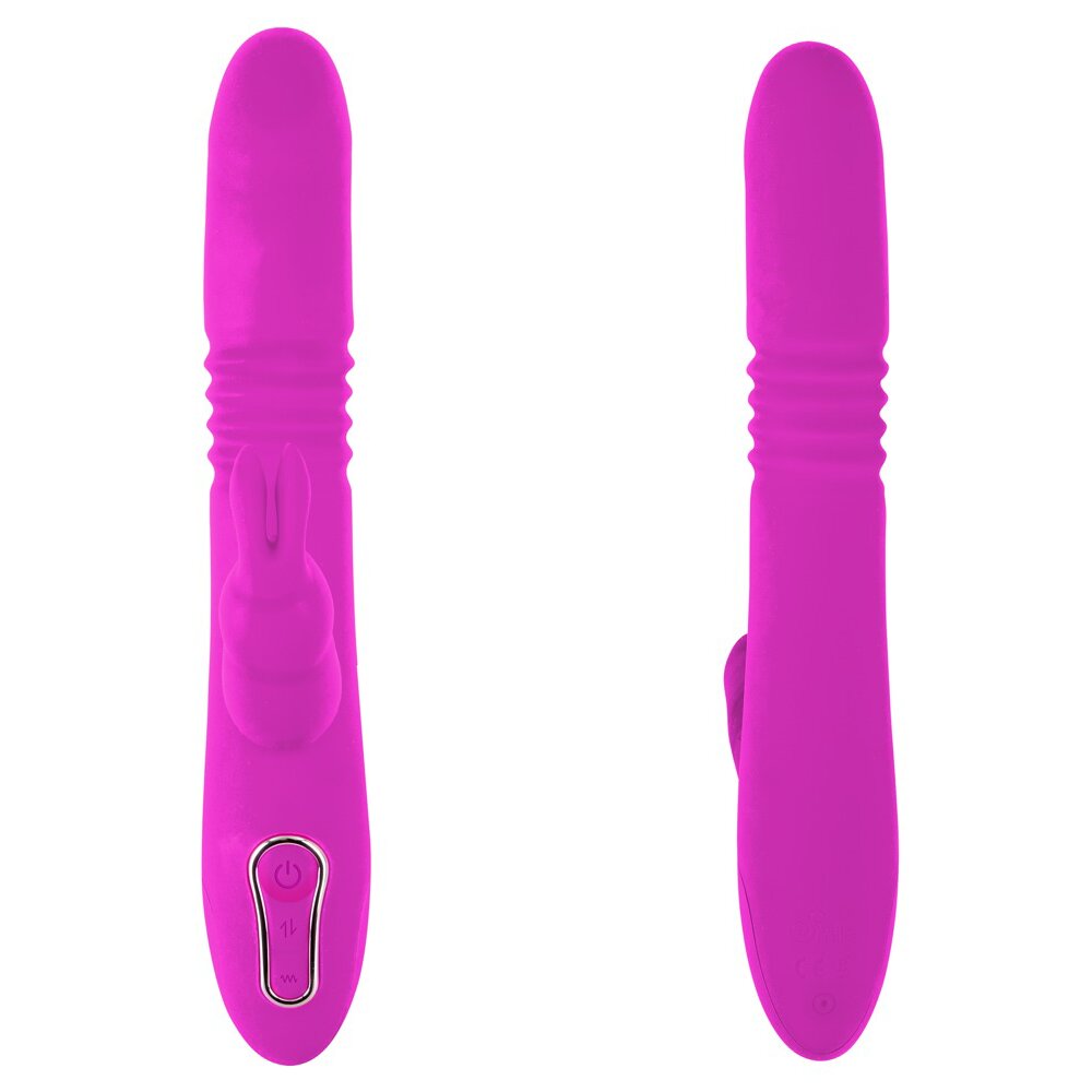 24.7cm Thrusting Pearl Rabbit Vibrator Sweet Smile Orion