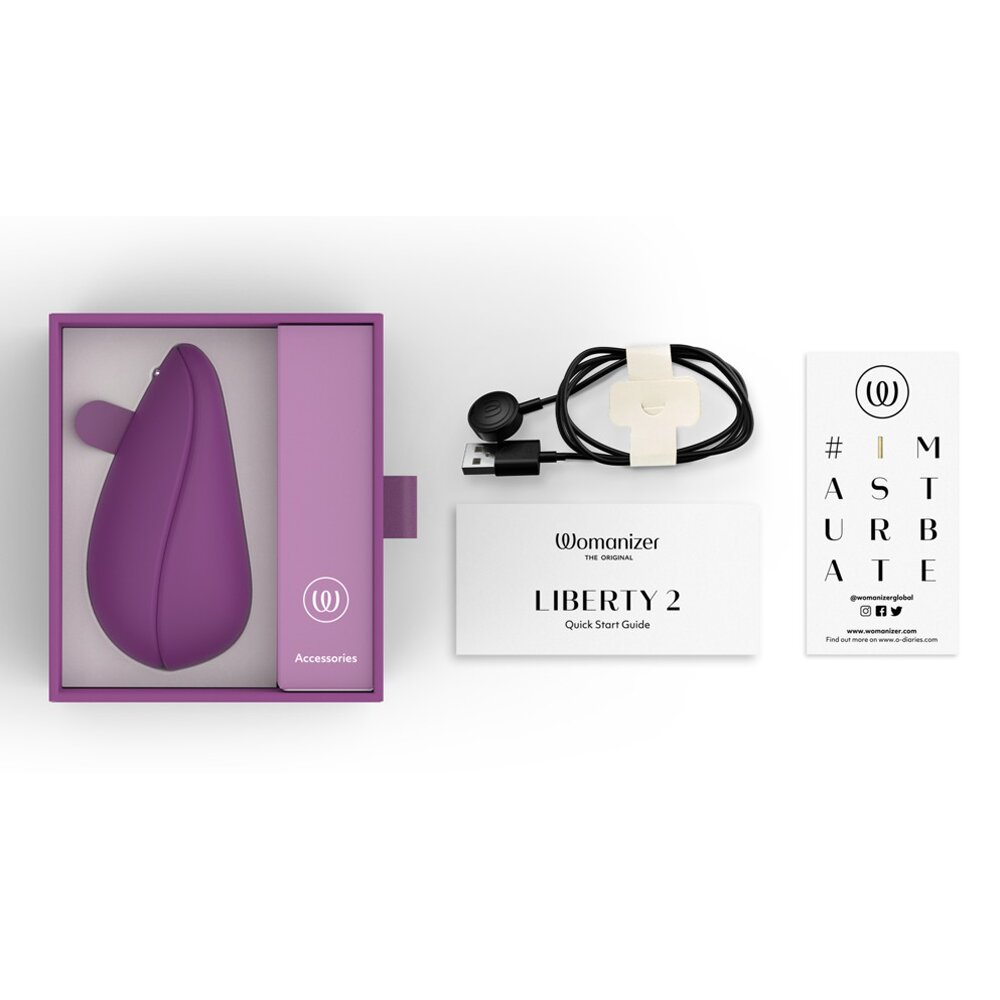 10.5cm Liberty 2 Clitoral Stimulator Purple by The Original Womanizer