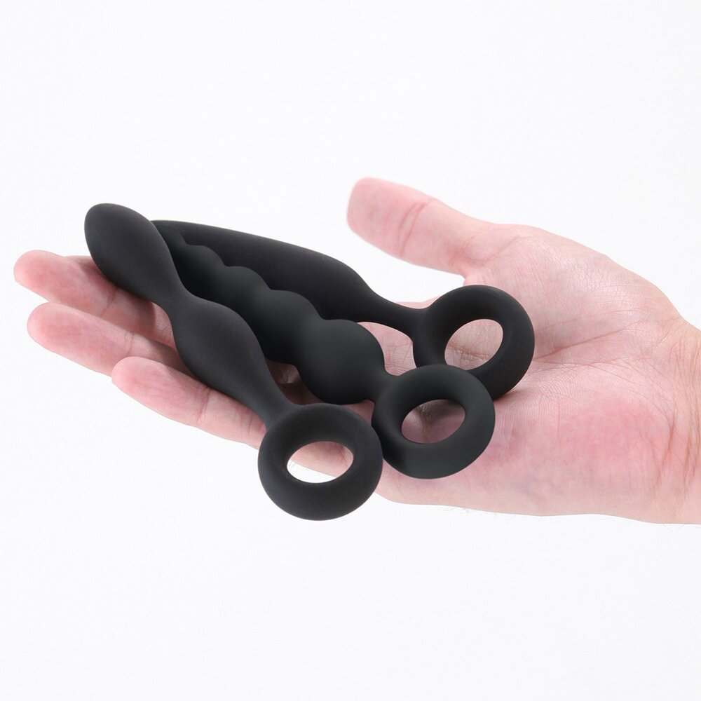 3.4cm Ø Renegade Trio Anal Plug Silicone Kit NS Novelties