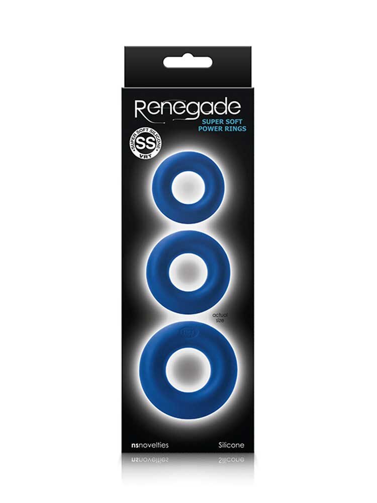 Renegade Super Soft Power Rings Blue by NS Novelties