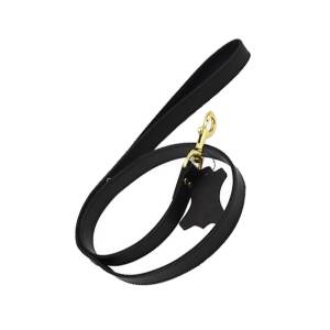 Nubuck Black Leather Leash by Loving Joy