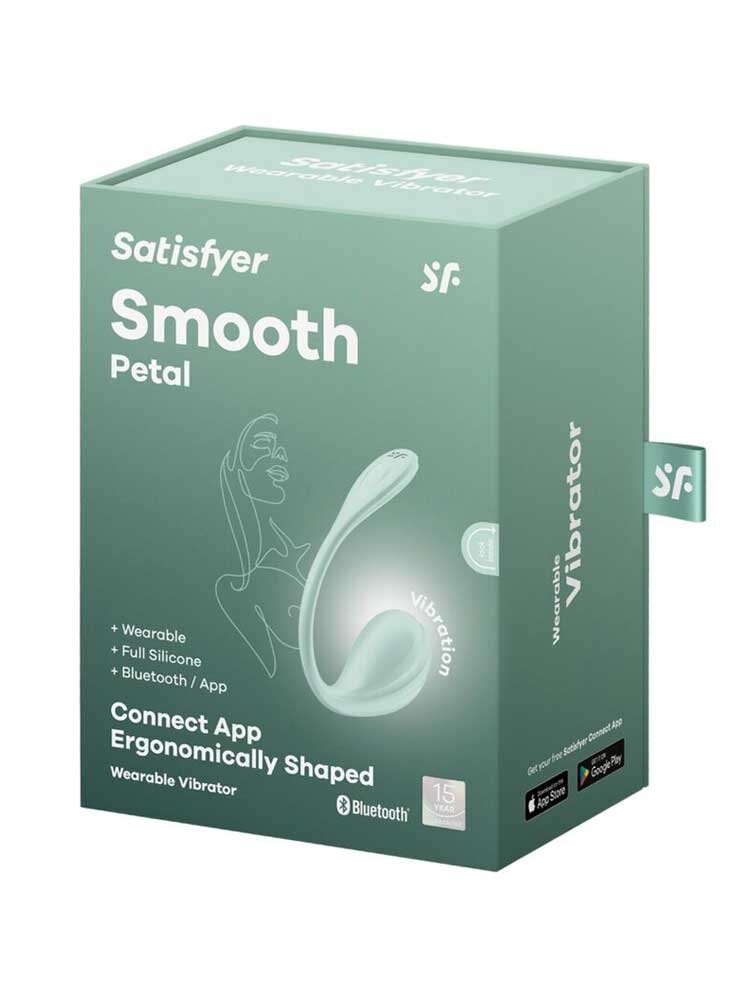 Smooth Petal G-Spot Vibrator App Controlled Green Satisfyer