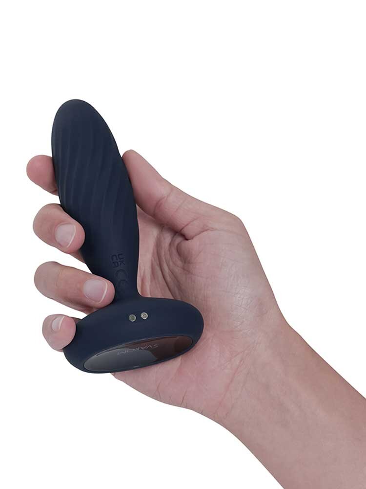 12.0cm Jordan Remote Controlled Butt Plug Navy Blue