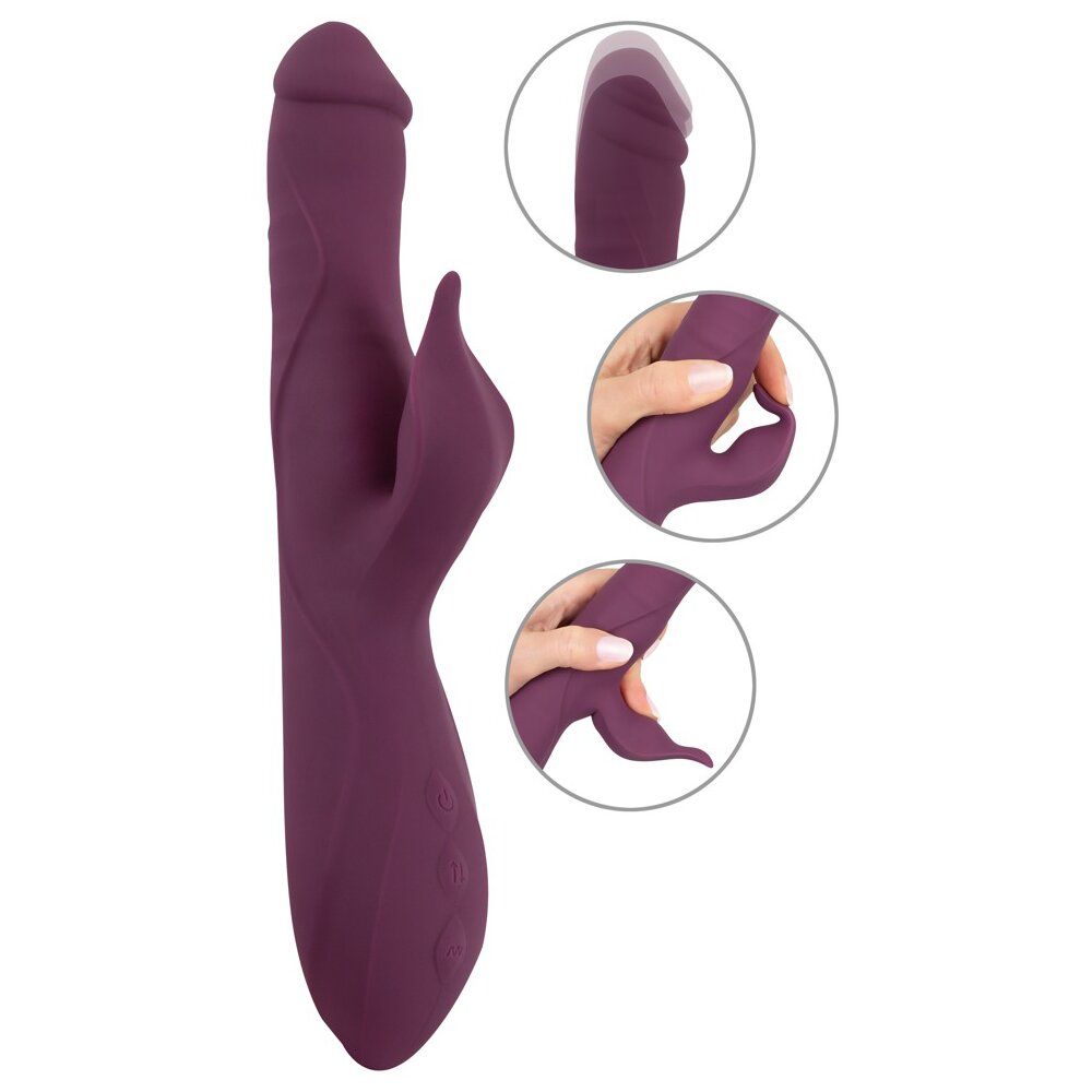 26.0cm Javida 3 Function Rabbit (Vibrating+Thrusting+Rotating) Orion