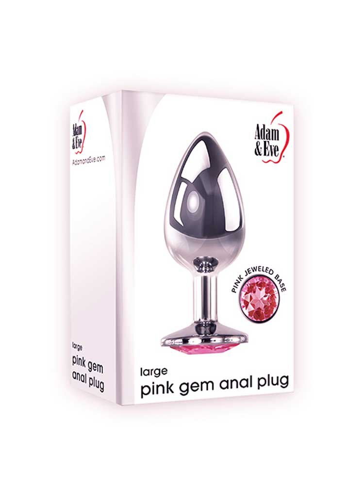 Pink Gem Alumium Plug Large by Adam&Eve
