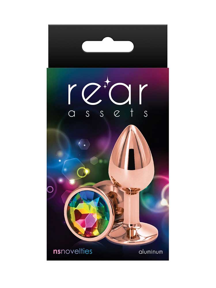 Rear Assets Rose Gold Small Butt Plug by NSNovelties