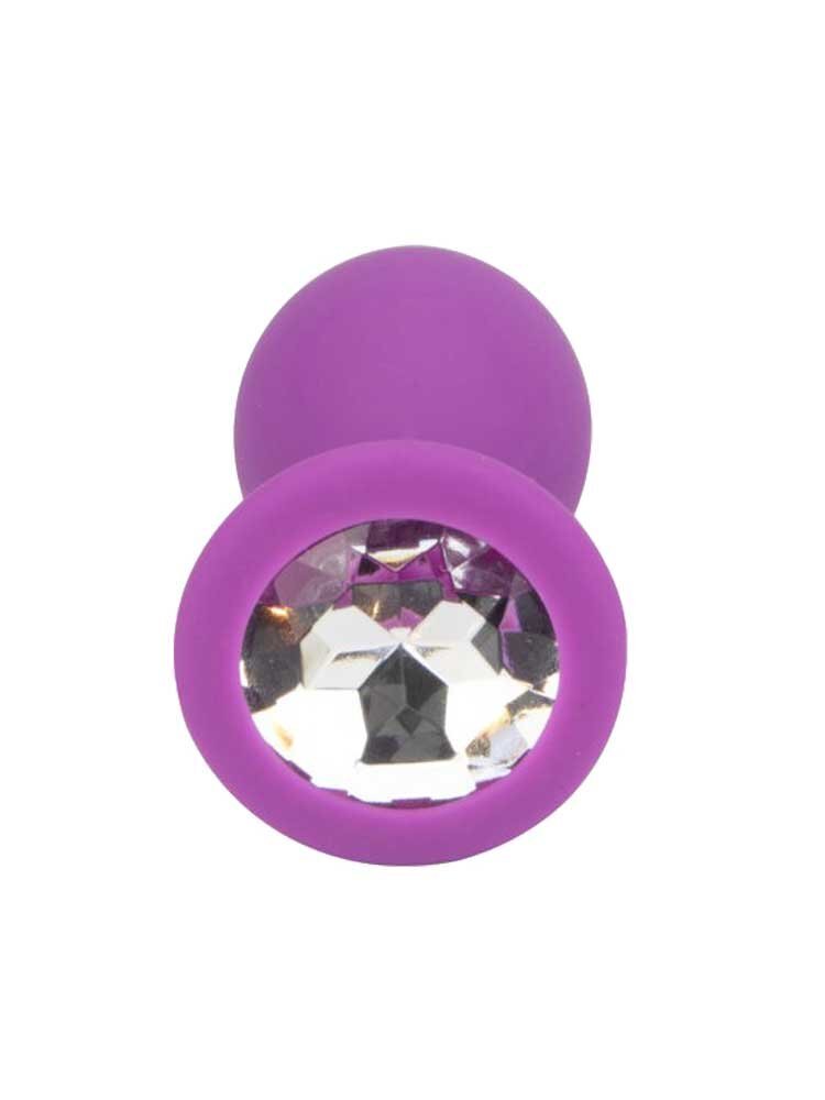 Large Jewelled Silicone Butt Plug by Loving Joy