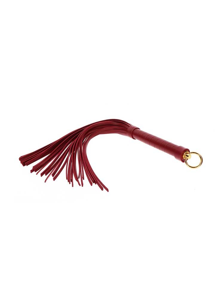 Large Vegan Leather Flogger Red by Taboom