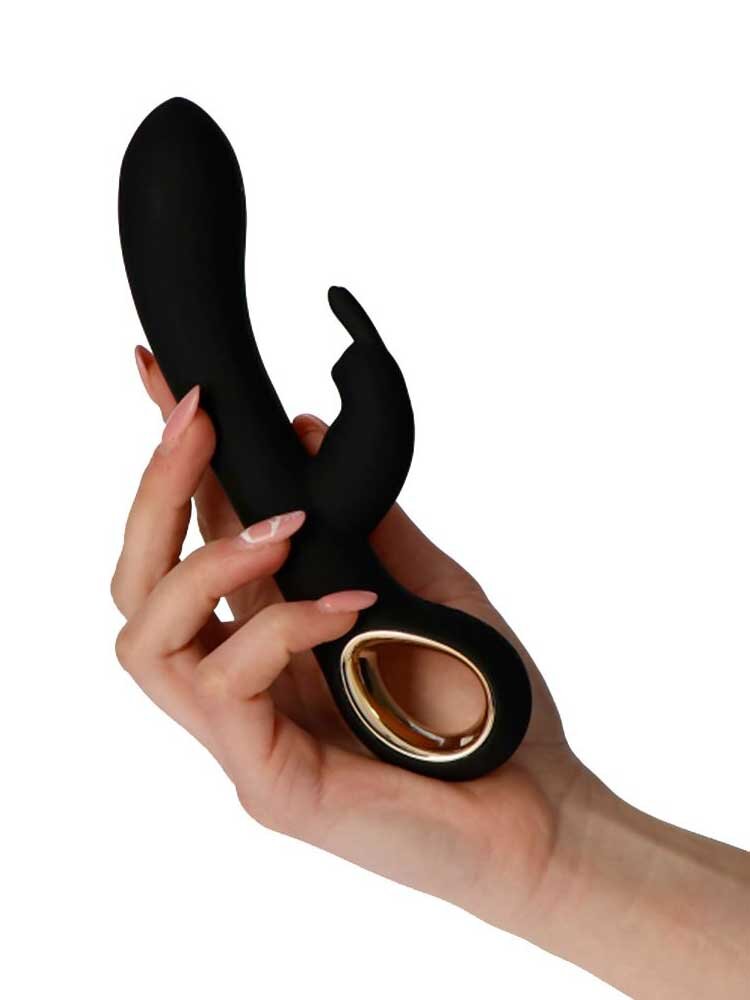 19.0cm Handy Rabbit Grip Hot Black Toyz4Lovers