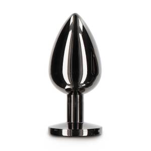 4.0cm Ø Large Diamond Jewel Butt Plug Black 9.5cm Taboom