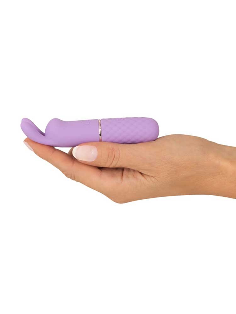 10.8cm Cuties Silky Touch Mini Rabbit Ears Vibrator Purple You2Toys