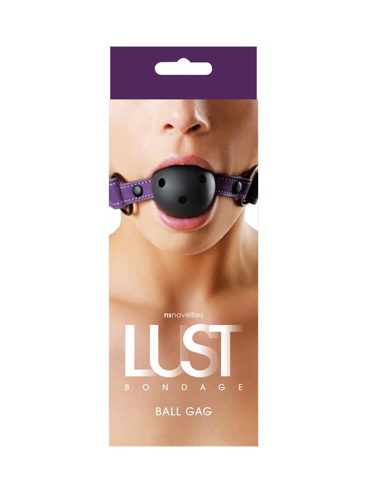 Lust Bondage Ball Gag Purple by NS Novelties