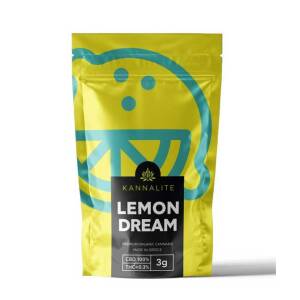 Lemon Dream Ελληνικοί Βιολογικοί Ανθοί CBD 16% 3gr Kannabio