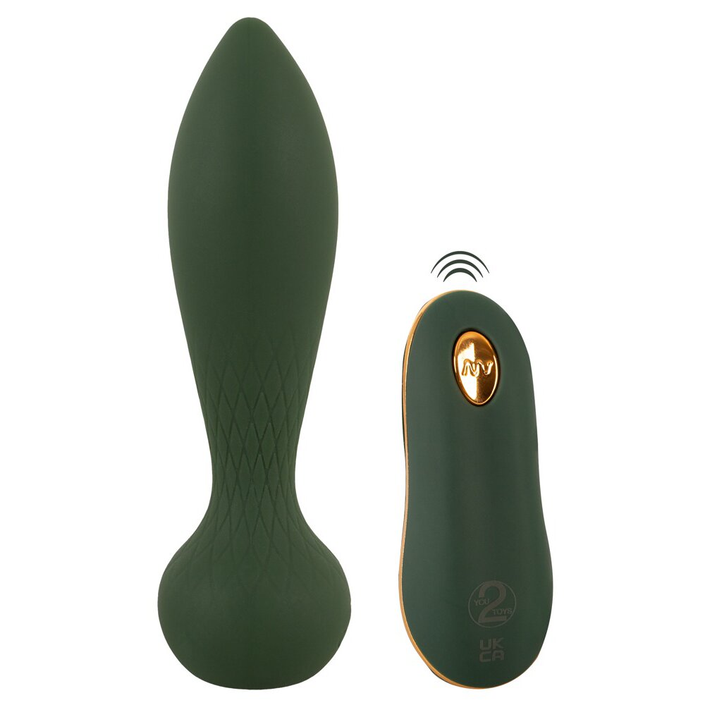 3.5cm Ø Luxurious RC Anal Plug Emerald Love 14cm Orion