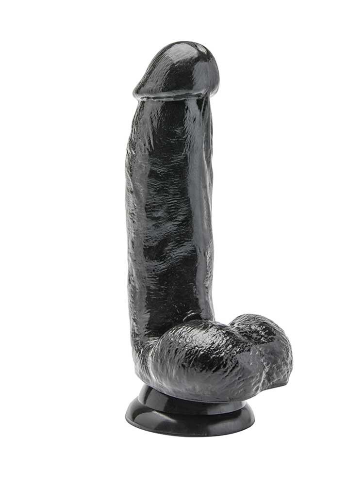 Get Real 15cm Dildo with balls Black by ToyJoy