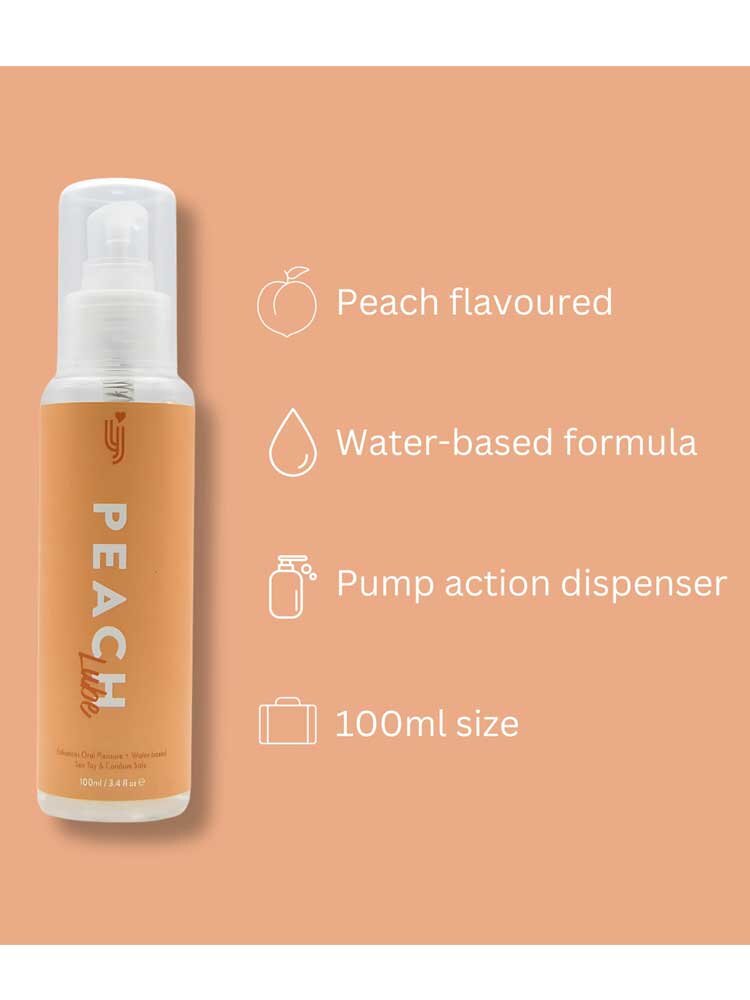 Ροδάκινο Flavoured Waterbased Lubricant (Υδατοδιαλυτό) 100ml Loving Joy