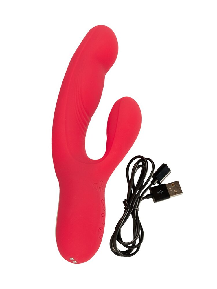 21.2cm Thumping Rabbit Silicone Vibrator Sweet Smile Orion